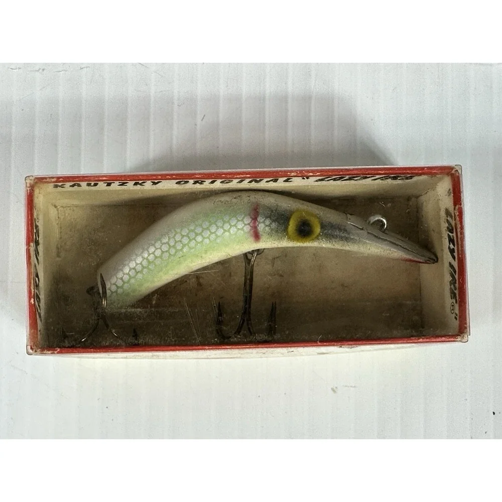 Vintage Kautzky Lazy Ike KL-33 Perch Fishing Lure Original Box